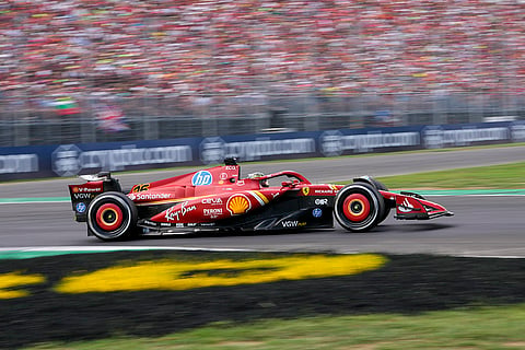 Italian Grand Prix 2024: Ferrari driver Charles Leclerc of Monaco steers his car